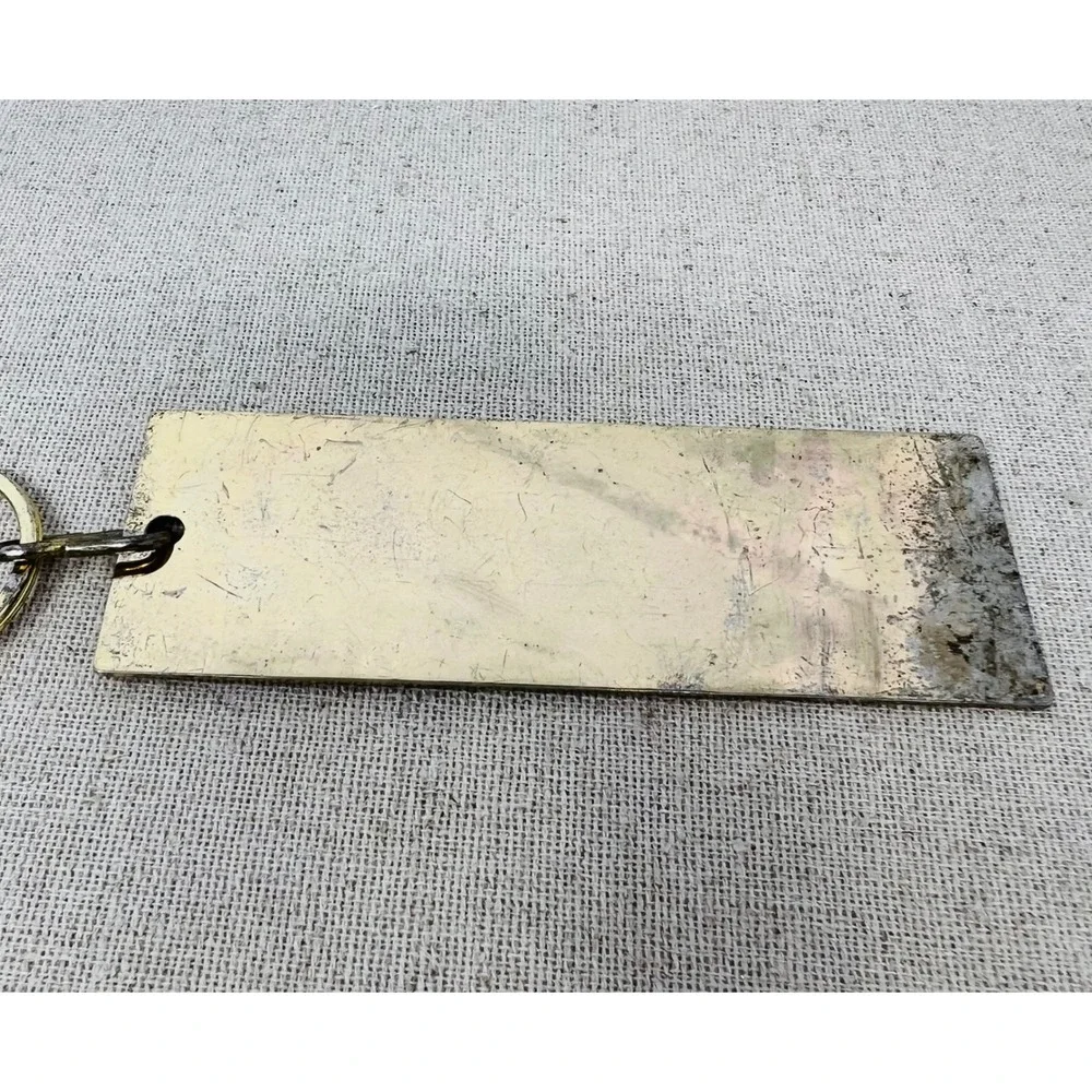 Vintage Phantom of the Opera Majestic Theatre Brass Ticket Keychain 1986 RUG